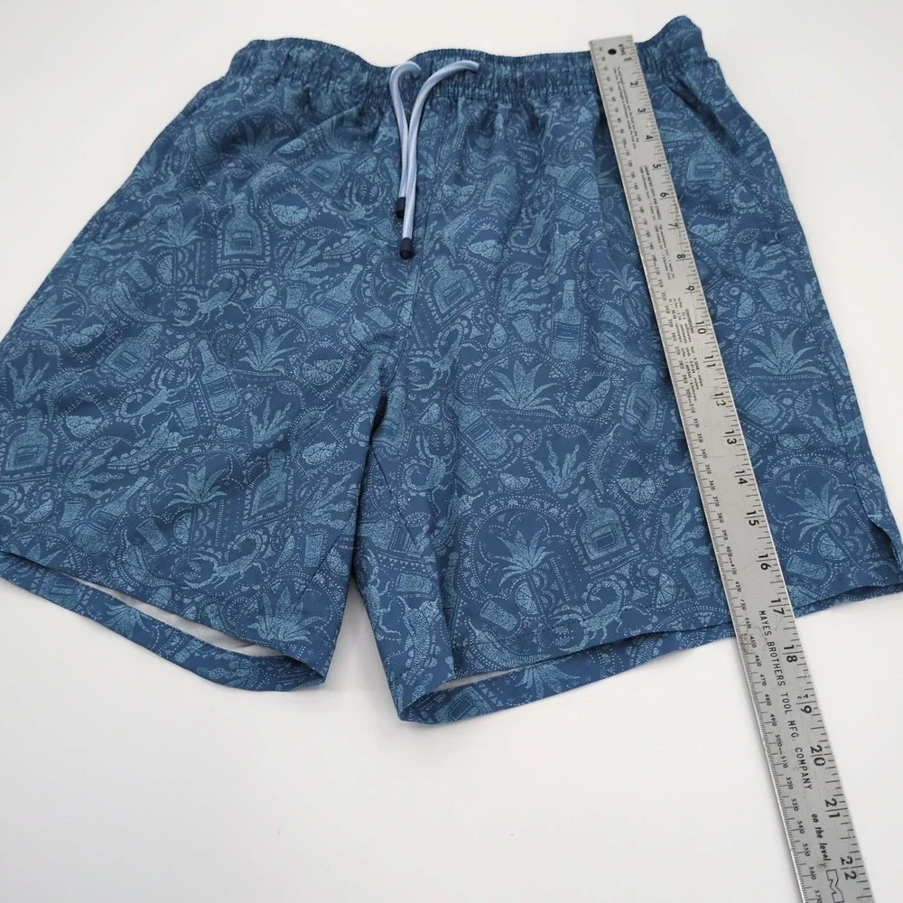 Peter Millar Crown Mezcal Mayhem Swim Trunks Shorts Blue Men's Size Medium M 7